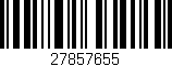 Código de barras (EAN, GTIN, SKU, ISBN): '27857655'
