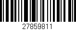 Código de barras (EAN, GTIN, SKU, ISBN): '27859811'