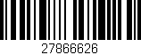 Código de barras (EAN, GTIN, SKU, ISBN): '27866626'