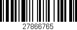 Código de barras (EAN, GTIN, SKU, ISBN): '27866765'