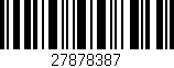 Código de barras (EAN, GTIN, SKU, ISBN): '27878387'