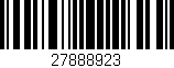 Código de barras (EAN, GTIN, SKU, ISBN): '27888923'