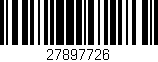 Código de barras (EAN, GTIN, SKU, ISBN): '27897726'