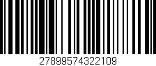 Código de barras (EAN, GTIN, SKU, ISBN): '27899574322109'