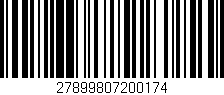 Código de barras (EAN, GTIN, SKU, ISBN): '27899807200174'