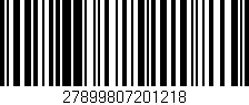 Código de barras (EAN, GTIN, SKU, ISBN): '27899807201218'