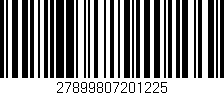 Código de barras (EAN, GTIN, SKU, ISBN): '27899807201225'