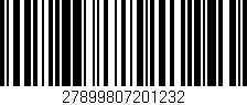 Código de barras (EAN, GTIN, SKU, ISBN): '27899807201232'