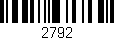 Código de barras (EAN, GTIN, SKU, ISBN): '2792'
