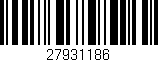 Código de barras (EAN, GTIN, SKU, ISBN): '27931186'