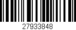 Código de barras (EAN, GTIN, SKU, ISBN): '27933848'