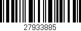 Código de barras (EAN, GTIN, SKU, ISBN): '27933885'