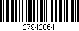 Código de barras (EAN, GTIN, SKU, ISBN): '27942064'
