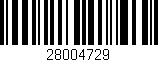 Código de barras (EAN, GTIN, SKU, ISBN): '28004729'