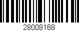 Código de barras (EAN, GTIN, SKU, ISBN): '28008168'