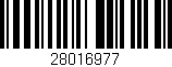 Código de barras (EAN, GTIN, SKU, ISBN): '28016977'