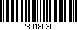 Código de barras (EAN, GTIN, SKU, ISBN): '28018630'