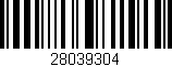 Código de barras (EAN, GTIN, SKU, ISBN): '28039304'