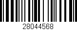 Código de barras (EAN, GTIN, SKU, ISBN): '28044568'