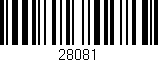 Código de barras (EAN, GTIN, SKU, ISBN): '28081'