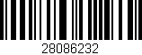 Código de barras (EAN, GTIN, SKU, ISBN): '28086232'