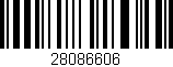 Código de barras (EAN, GTIN, SKU, ISBN): '28086606'