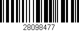 Código de barras (EAN, GTIN, SKU, ISBN): '28098477'