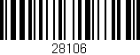Código de barras (EAN, GTIN, SKU, ISBN): '28106'
