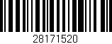 Código de barras (EAN, GTIN, SKU, ISBN): '28171520'