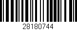 Código de barras (EAN, GTIN, SKU, ISBN): '28180744'