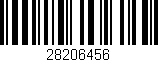 Código de barras (EAN, GTIN, SKU, ISBN): '28206456'