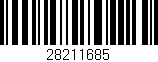 Código de barras (EAN, GTIN, SKU, ISBN): '28211685'