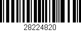 Código de barras (EAN, GTIN, SKU, ISBN): '28224820'
