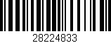 Código de barras (EAN, GTIN, SKU, ISBN): '28224833'