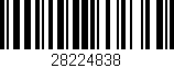 Código de barras (EAN, GTIN, SKU, ISBN): '28224838'