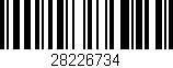 Código de barras (EAN, GTIN, SKU, ISBN): '28226734'
