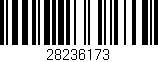 Código de barras (EAN, GTIN, SKU, ISBN): '28236173'