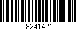Código de barras (EAN, GTIN, SKU, ISBN): '28241421'