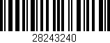 Código de barras (EAN, GTIN, SKU, ISBN): '28243240'