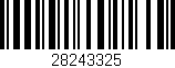 Código de barras (EAN, GTIN, SKU, ISBN): '28243325'