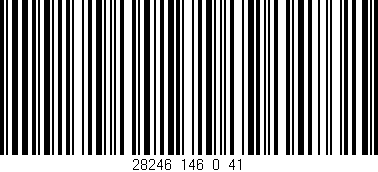 Código de barras (EAN, GTIN, SKU, ISBN): '28246_146_0_41'