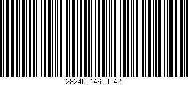 Código de barras (EAN, GTIN, SKU, ISBN): '28246_146_0_42'