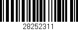 Código de barras (EAN, GTIN, SKU, ISBN): '28252311'