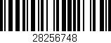Código de barras (EAN, GTIN, SKU, ISBN): '28256748'