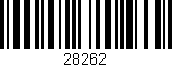 Código de barras (EAN, GTIN, SKU, ISBN): '28262'