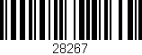 Código de barras (EAN, GTIN, SKU, ISBN): '28267'