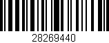Código de barras (EAN, GTIN, SKU, ISBN): '28269440'