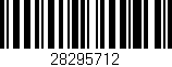 Código de barras (EAN, GTIN, SKU, ISBN): '28295712'