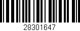 Código de barras (EAN, GTIN, SKU, ISBN): '28301647'