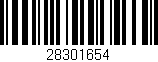 Código de barras (EAN, GTIN, SKU, ISBN): '28301654'